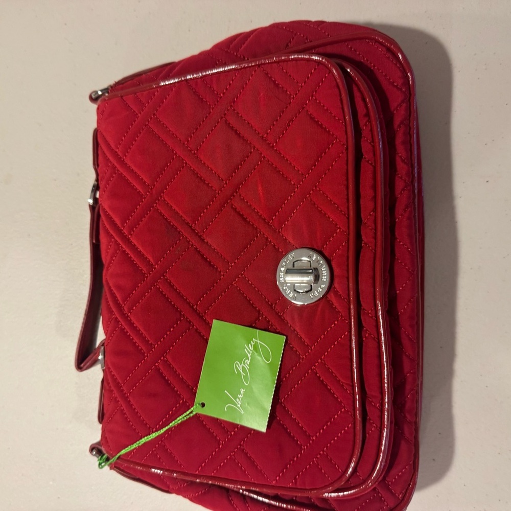 Vera Bradley Cherry Quilted Bag with Silver Accents